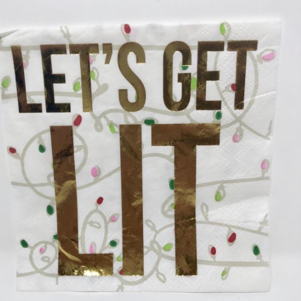 Slant Collections Let's Get Lit Napkins